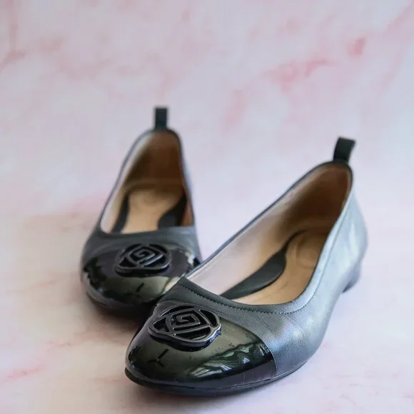 Taryn Rose Shoes Taryn Rose Leather Penelope Ballet Flat Size